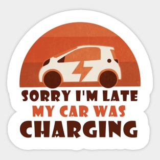 Electric car charging Sticker